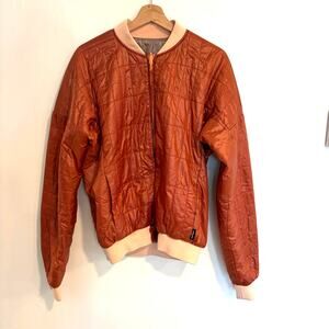 Cotopaxi Womens Kusa Reversible Bomber Jacket Size M Orange Insulated Outdoor